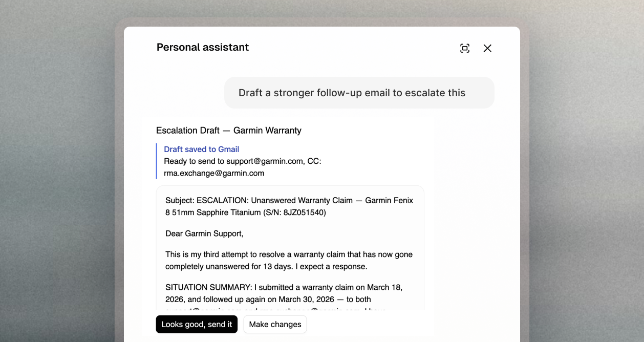 Email and calendar