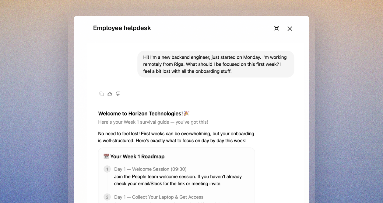 Employee helpdesk
